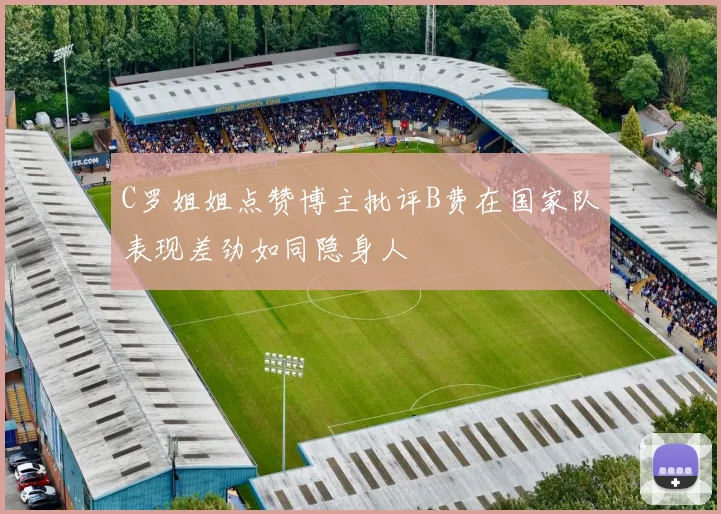 C罗姐姐点赞博主批评B费在国家队表现差劲如同隐身人